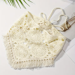 Solid Knitting Triangle Scarf Headband Hair Scarf Style Hair Accessories