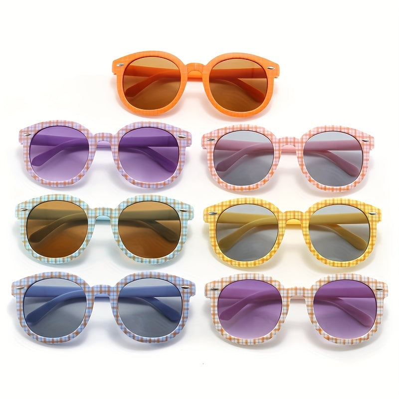 Grid Pattern Children's Sunglasses UV 400