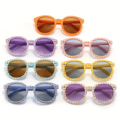 Grid Pattern Children's Sunglasses UV 400