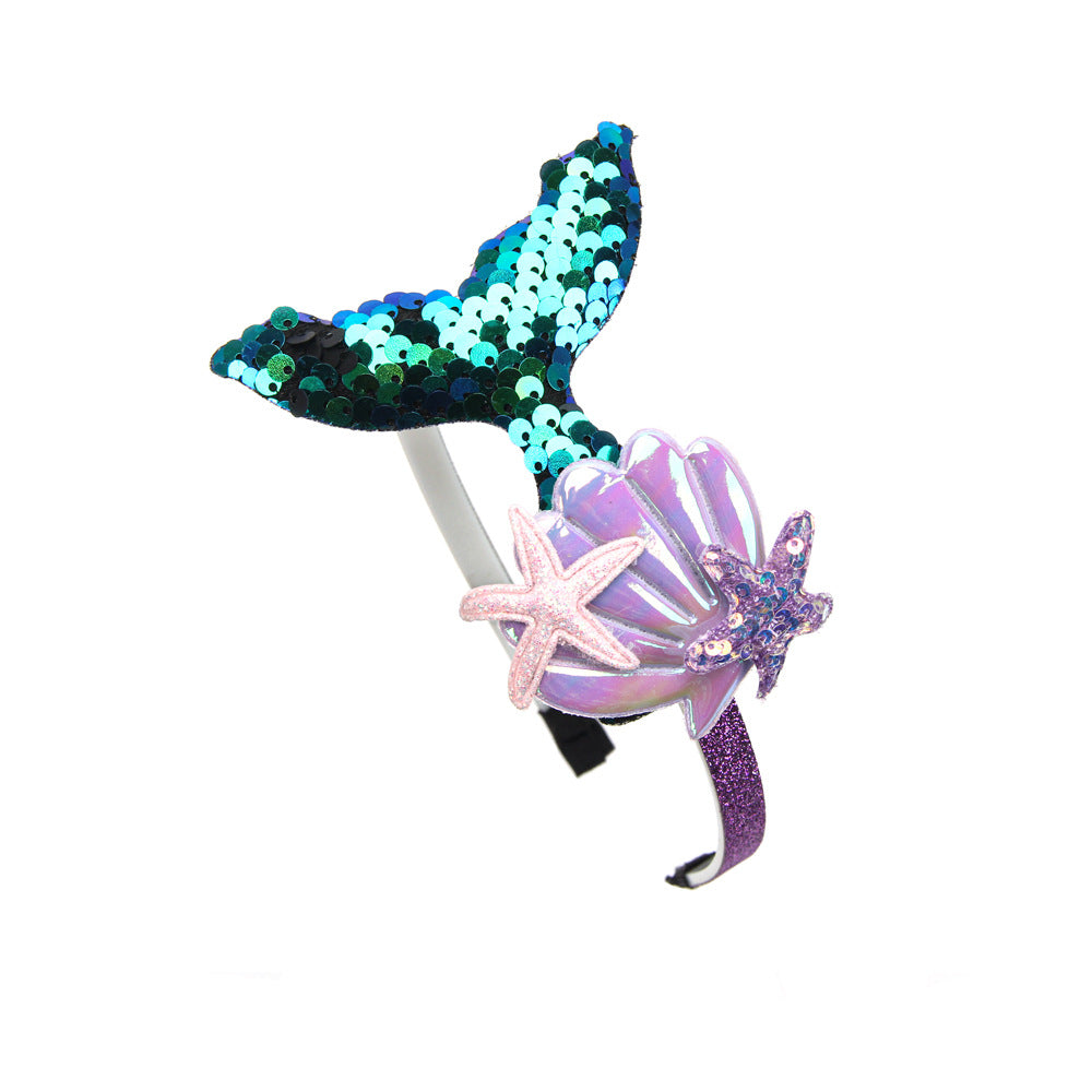 Girls Sequin Mermaid Headband Hair Accessories
