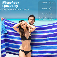 Microfiber Beach Towel Quick Drying Soft Absorbent Sandproof Lightweight