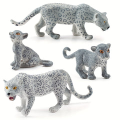 Snow Leopard Toy Model Desktop Decoration