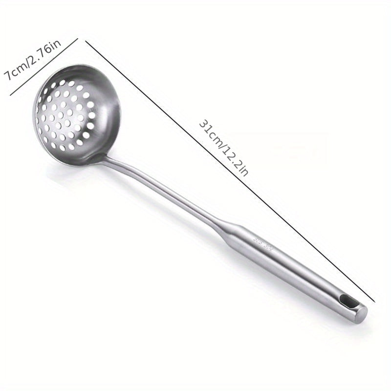 304 Stainless Steel Slotted Spoon Long Handle Tablespoons