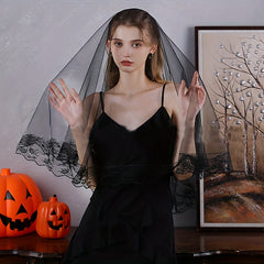 Delicate Lace Veil Headpiece for Weddings & Special Occasions