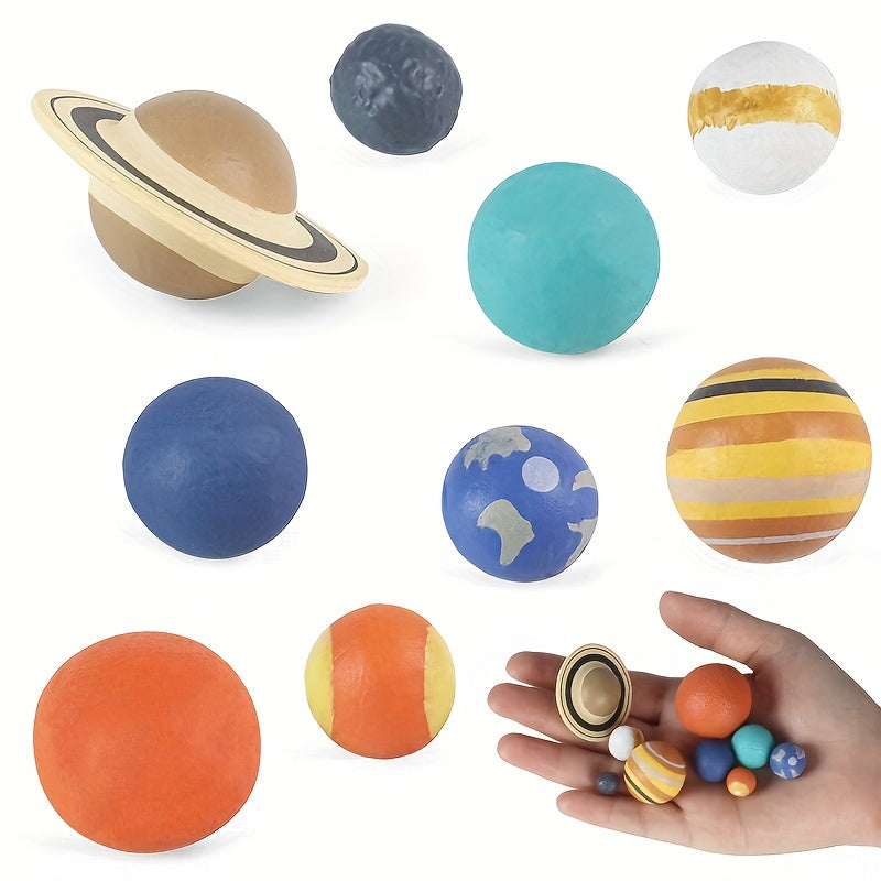 Educational Solar System Model Set with 9 Colorful Planetary Balls