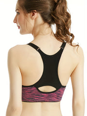 Cut Out Wireless Sports Bra Comfy Breathable Running Workout Women's Lingerie