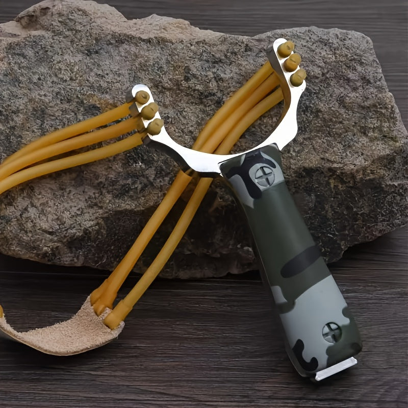 Outdoor Aluminum Camouflage Slingshot for Fun Toys Games