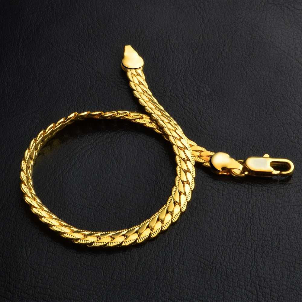 Men's Hip Hop Vertebrae Chain Bracelet