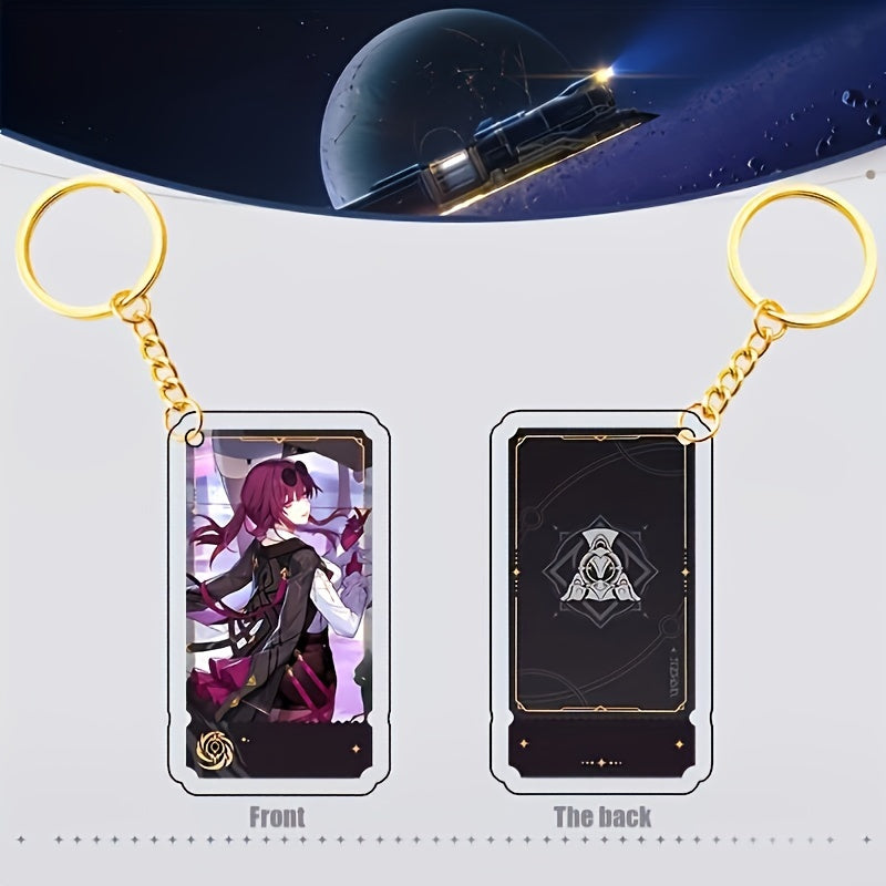 Anime Game Keychain Pendant Cartoon Acrylic Figure Collection Impacte Toys