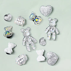 12pcs 3D Bear Shoe Charms Slipper Accessories Ornaments