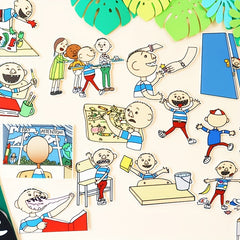 David Goes to School Felt Story Board Interactive Performance Prop