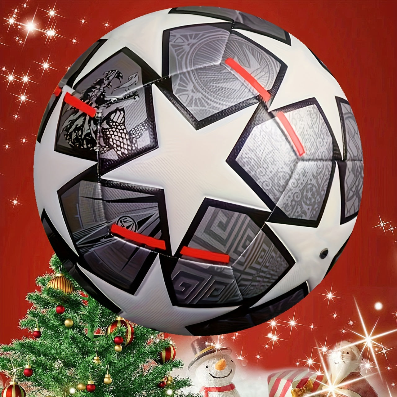 Standard No 5 Soccer Ball PU Football for Outdoor Training