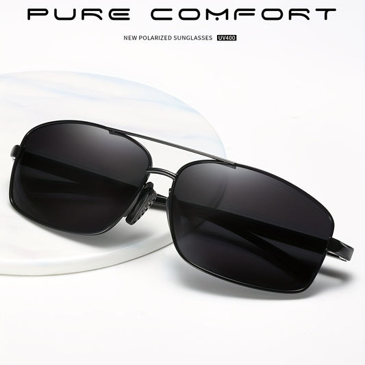 Men's Retro Square Frame Sunglasses Polarized Outdoor Cycling Sports