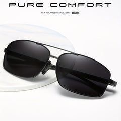 Men's Retro Square Frame Sunglasses Polarized Outdoor Cycling Sports