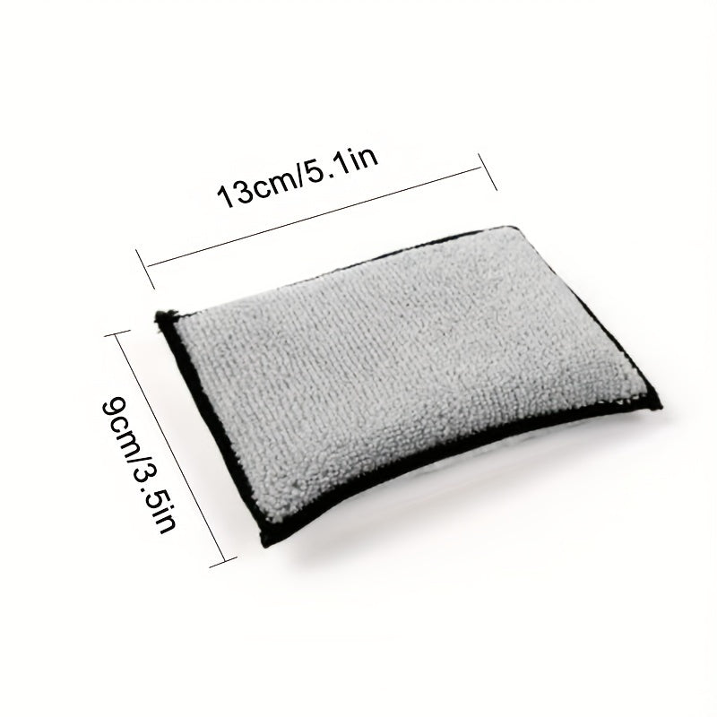 2pcs Car Interior Microfiber Towel Wax Sponge