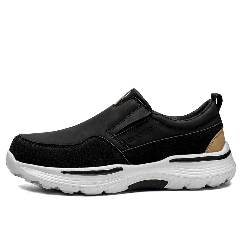 Men's Platform Loafers Comfort Slip On Casual Shoes