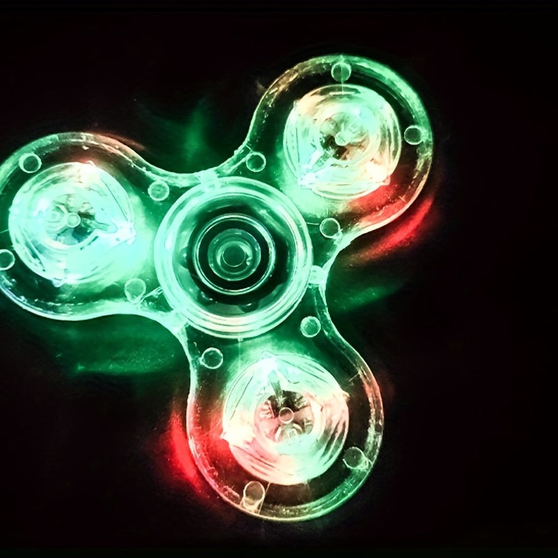 LED Hand Spinner Glow in the Dark Fingertip Gyroscope Toy