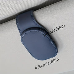 Magnetic Leather Sunglasses Holder for Car Interior