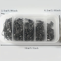 100pcs B Type Pin Connector Bottle Shaped Rotating Ring Fishing Gear Accessory