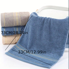 1pc Striped Hand Towel Cotton Soft Skin friendly Face Towel