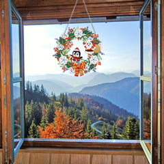 Xmas Wreath Pattern DP Pendant 5D DIY Adult Acrylic