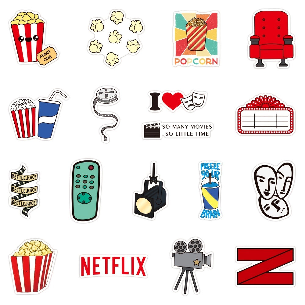 50pcs Movie Party Series Doodle Waterproof Stickers DIY Creative Toys