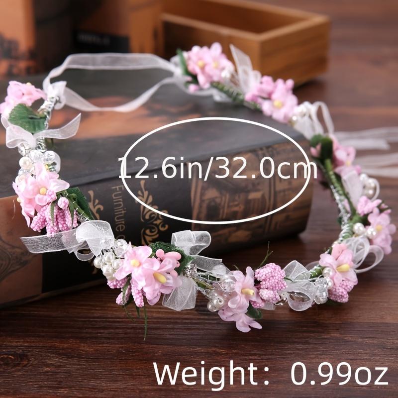 Flower Leaf Bridal Headband Tiara For Women Bride Party Wedding