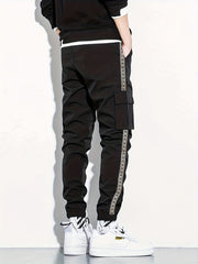 Men's Cargo Pants with Flap Pockets Straight Leg