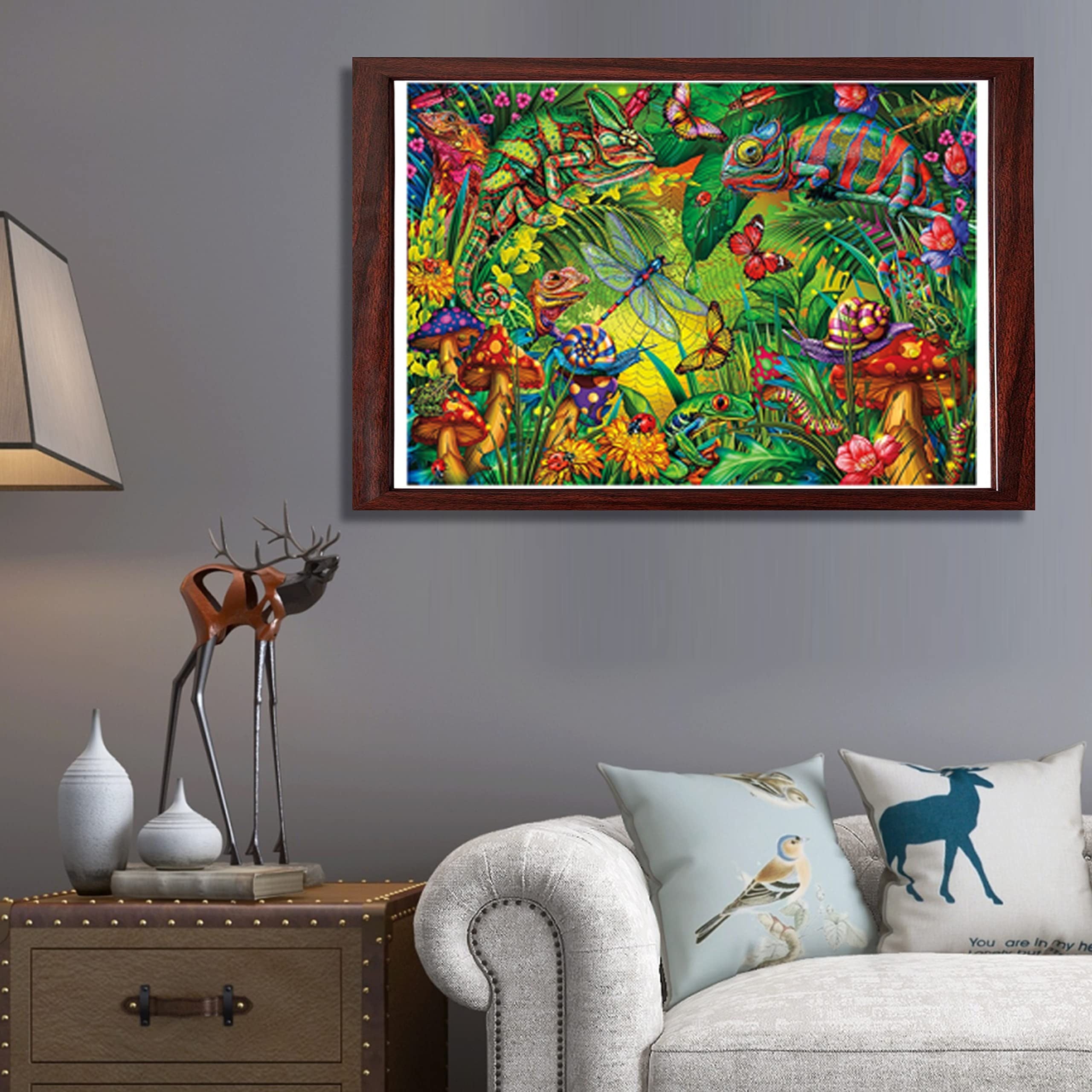Chameleon Wooden Jigsaw Puzzle for Adults