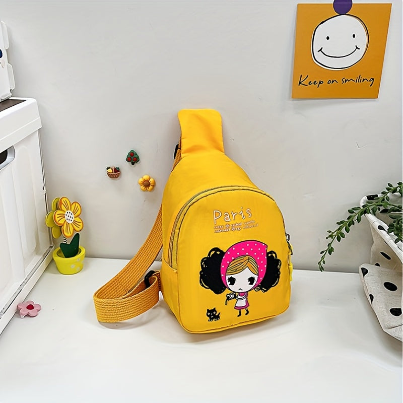 Cute Girl Chest Bag Cartoon Crossbody Bag