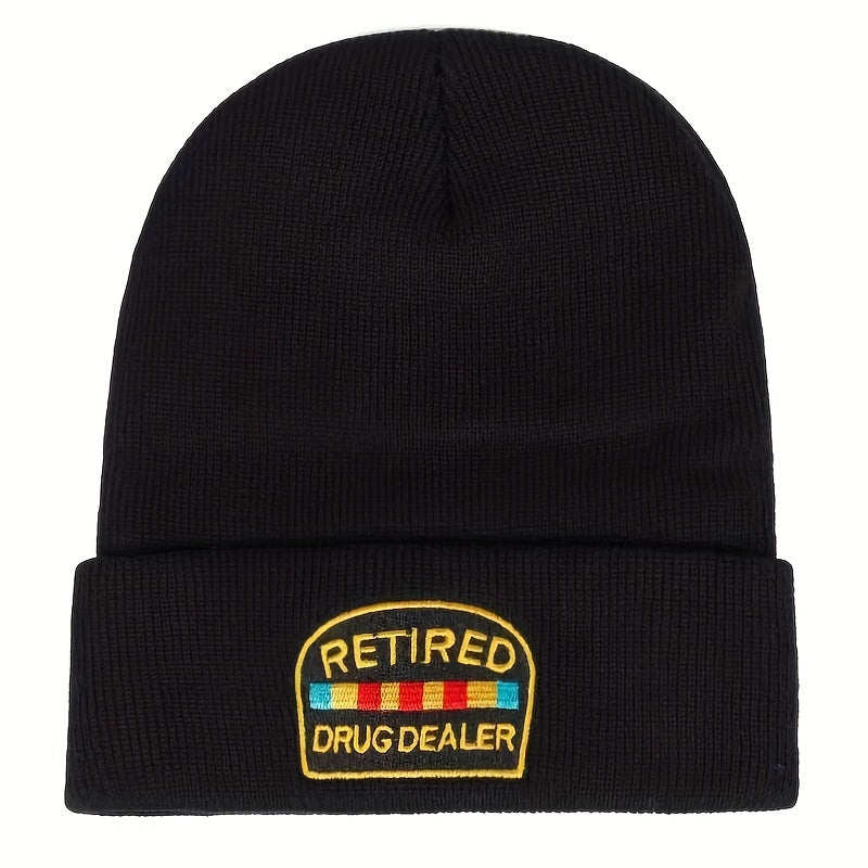 Embroidery Knitted Hat Warm Beanie