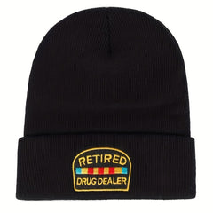 Embroidery Knitted Hat Warm Beanie