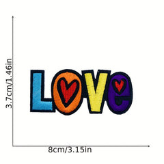 26pcs Alphabet Iron On Patches Sew On Embroidered Applique Repair Patch For Men