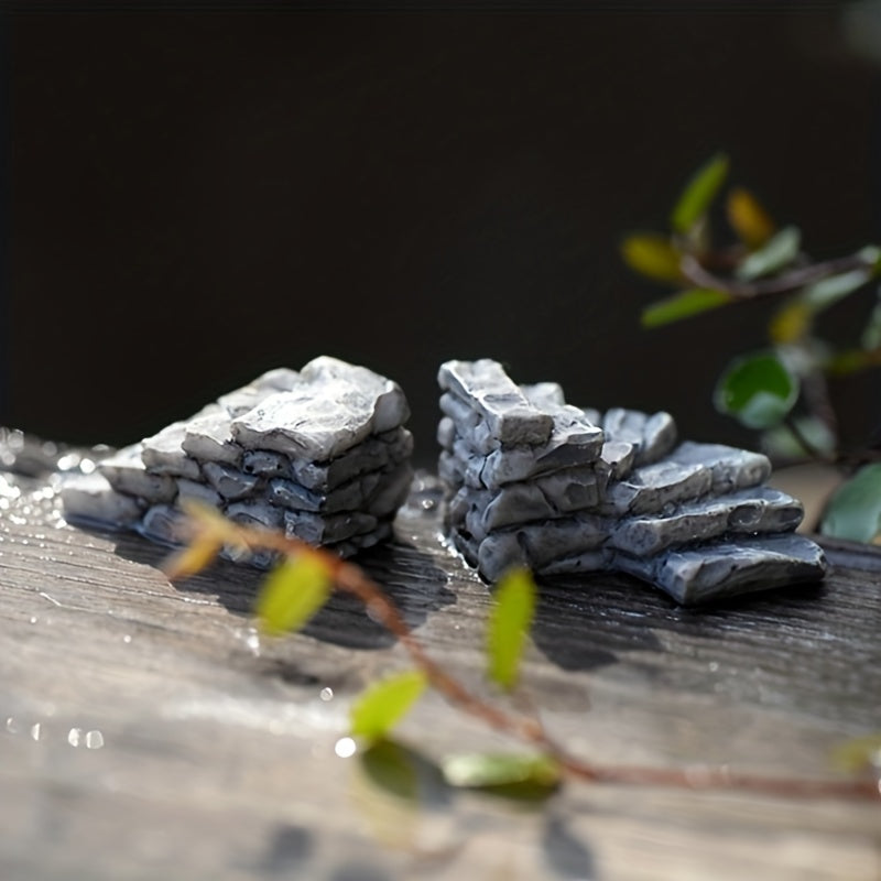 Mini Stone Steps Road Staircase Figurine Craft DIY Fairy Garden Accessories