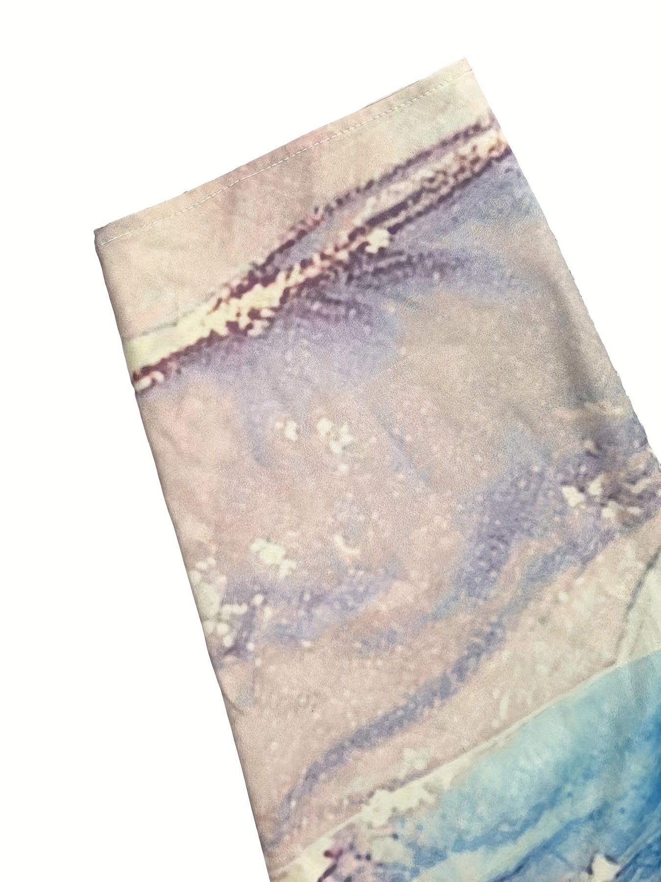  Women's Marble Print Long Sleeve Button Up Shirt Top