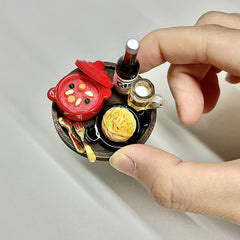 Miniature Food Set for Dollhouse Decoration