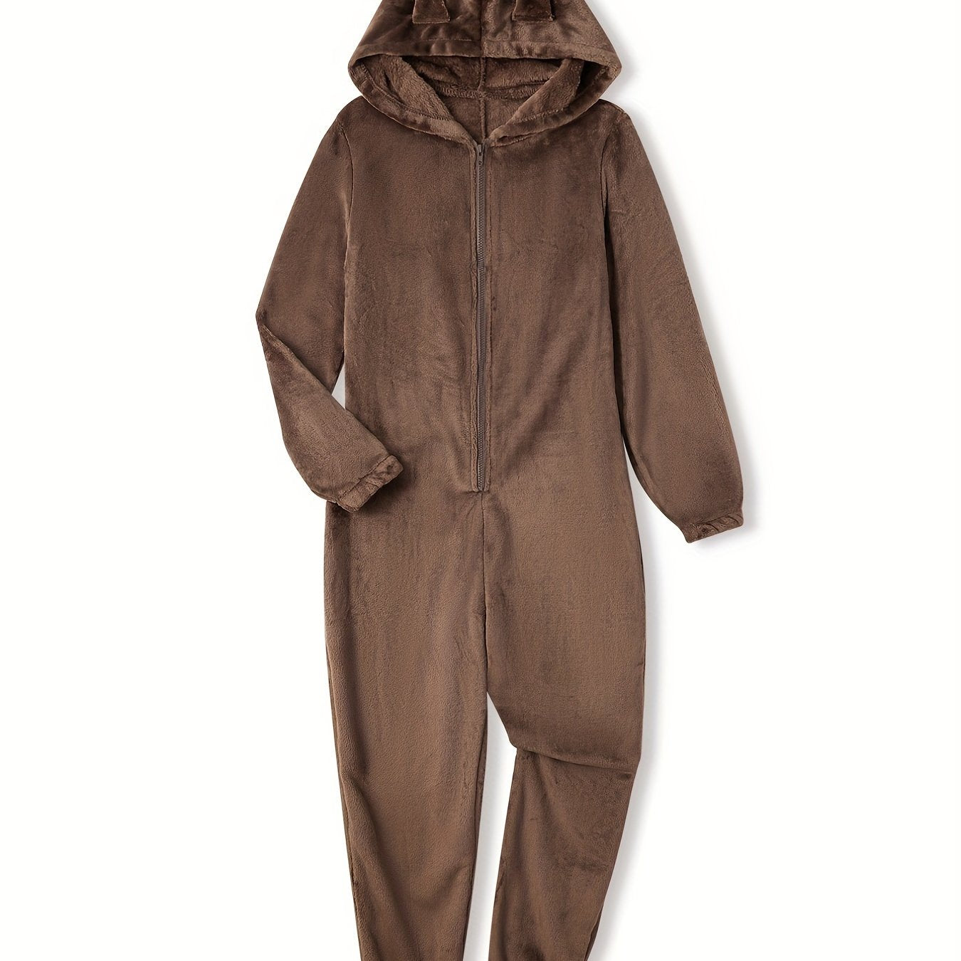 Bear Pajama Jumpsuit Long Sleeve Plush Pajama Women's Lingerie