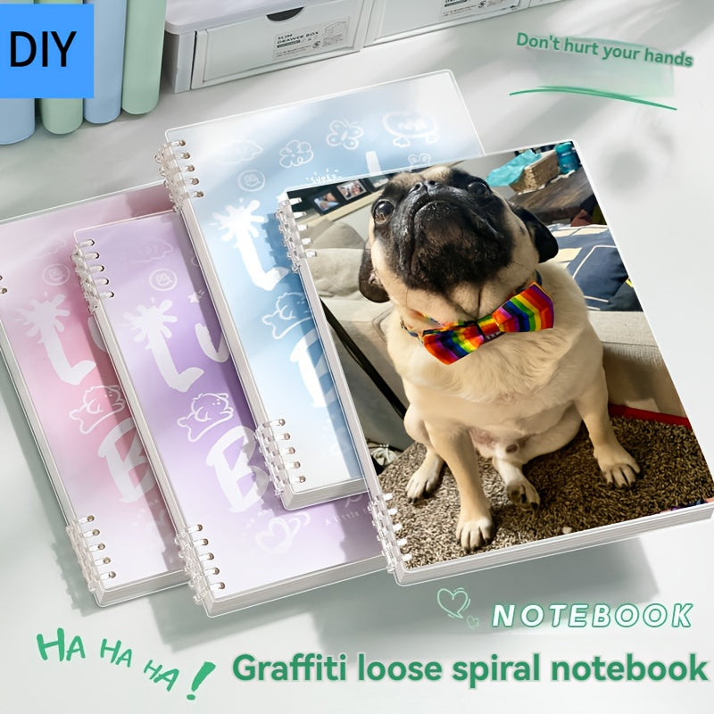 Personalized Pet Cover Spiral Notebook Waterproof Soft Cover