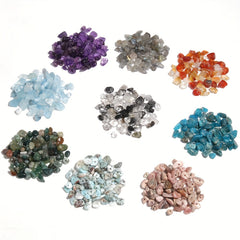 Natural Stone Irregular Gravel Chips Beads - Amazonite Garnet