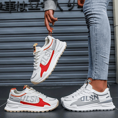 Women's Colorblock Sneakers Non Slip Breathable Mesh Lace Up