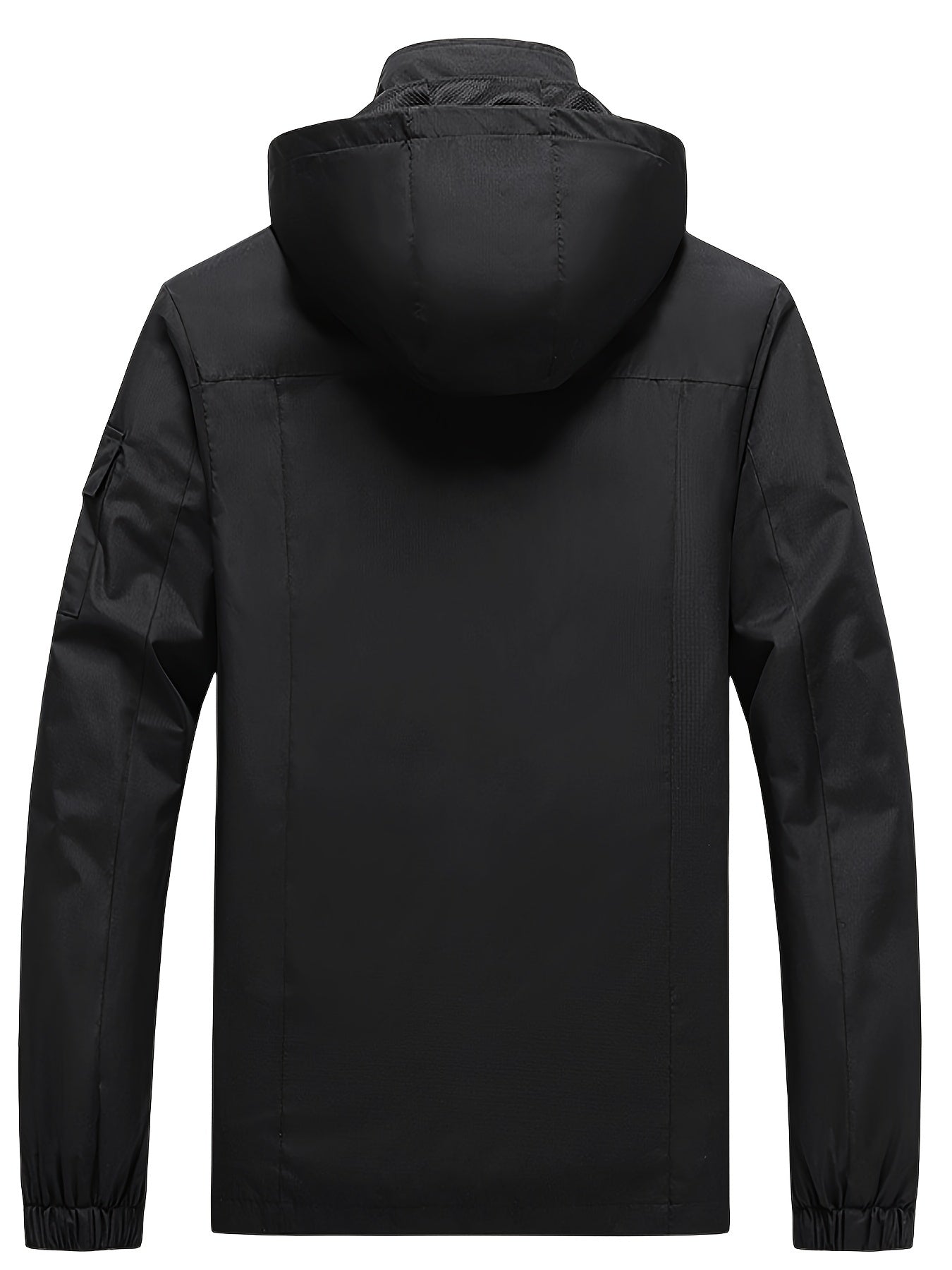 Men's Casual Waterproof Windbreaker Jacket Hooded Coat for Outdoors