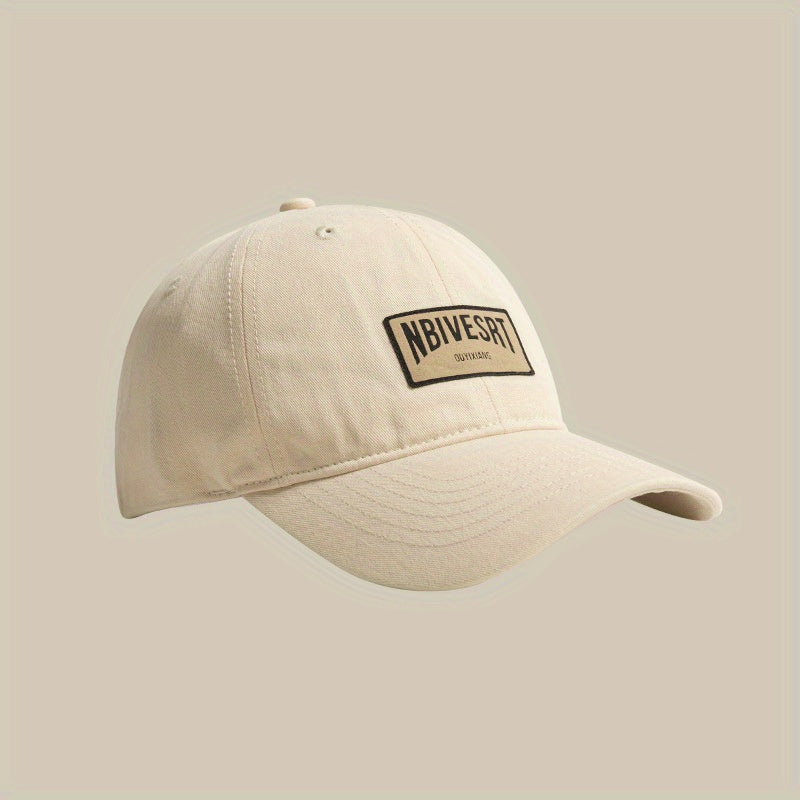Japanese Retro Soft Top Baseball Cap Patched Sunshade Peaked Cap