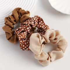 Leopard Pattern Scrunchies Hair Tie Retro Style Hair Rope