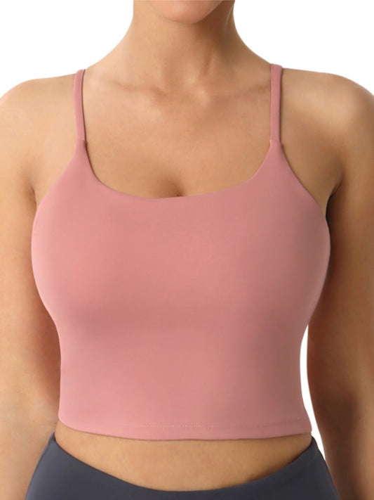 Pink Yoga Fitness Sports Tank Top Women's Activewear