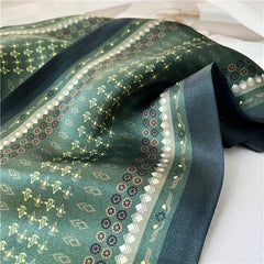 Green Polka Dots Ribbon Neck Scarf