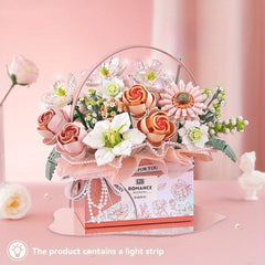 1951pcs Rose Building Blocks Immortal Flower DIY Assembly Toy