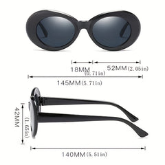 Round Frame Sunglasses Vintage Wrap Around Glasses UV Blocking