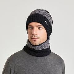 Thick Knit Balaclava Ski Mask Hoodie Hat Unisex Winter Beanie