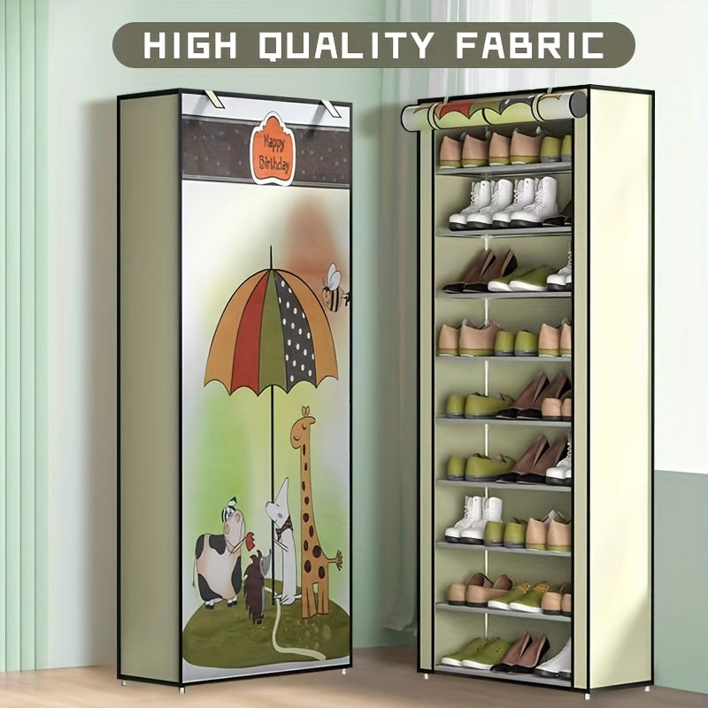 1pc Dustproof Shoe Rack Economical Household layer Shoe Cabinet Dormitory Shoe