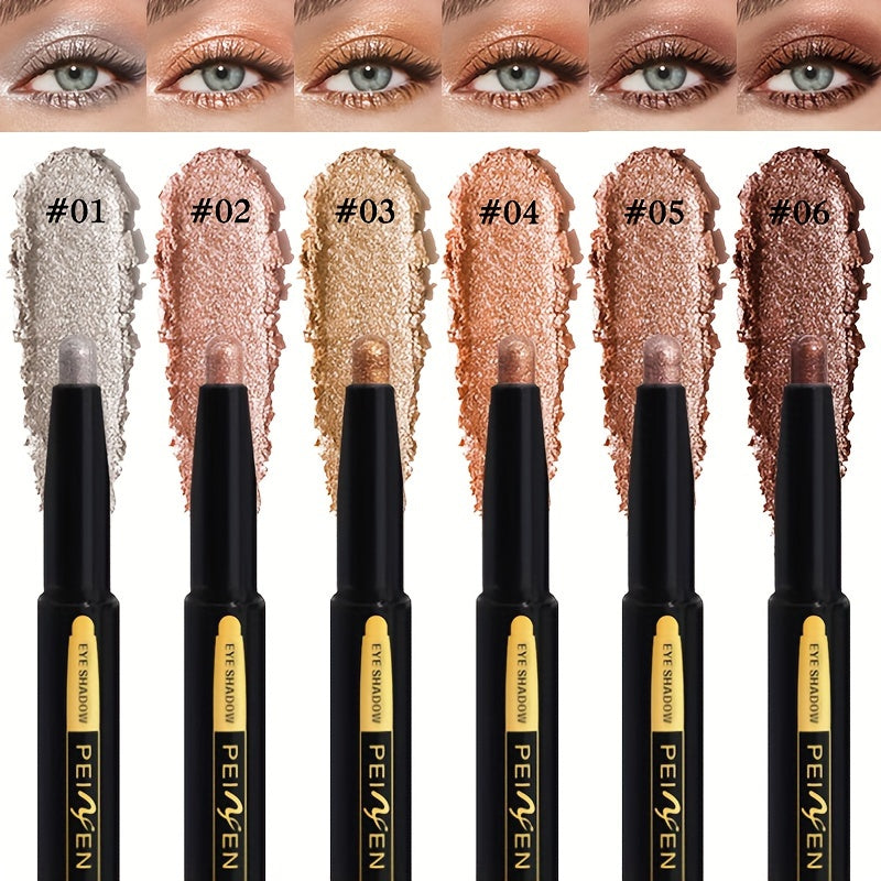 6 Colors Shimmer Eye Shadow Stick Set